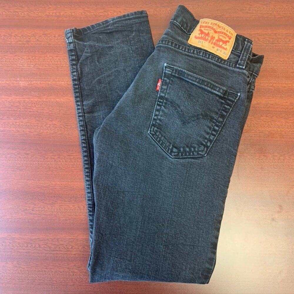 Men's Black Stretchy 511 Teeny Tiny Jeans